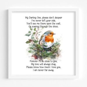 Remember Me Robin Printed Frame Design 2