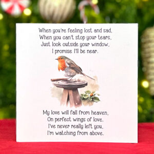 Remember Me Robin Eco Friendly Greeting Card Design 1