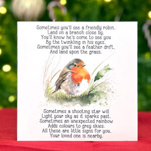 Remember Me Robin Eco Friendly Greeting Card Design 4