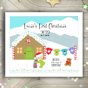 Framed Print - Babies First Christmas